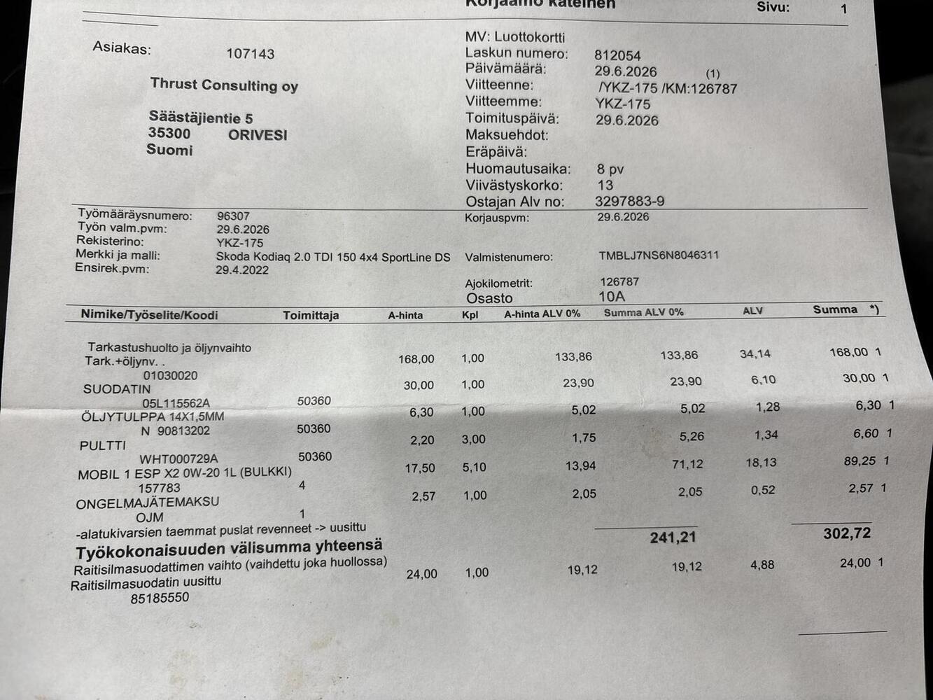 Skoda Kodiaq vaihtoauto