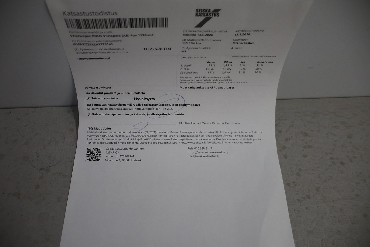 Volkswagen Polo vaihtoauto