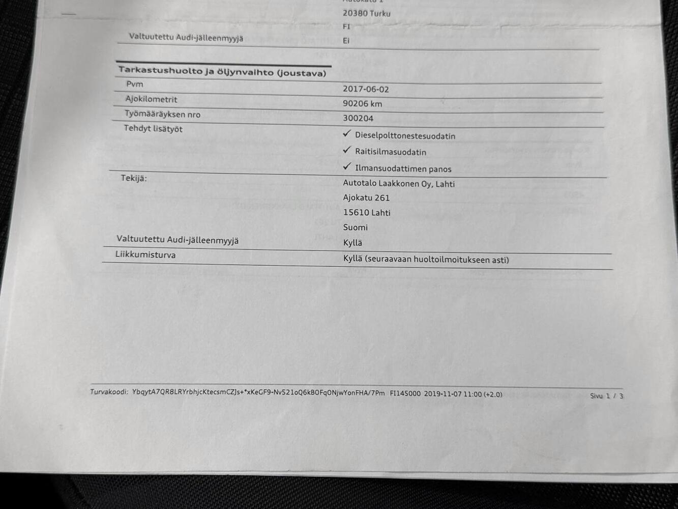 Audi A3 vaihtoauto