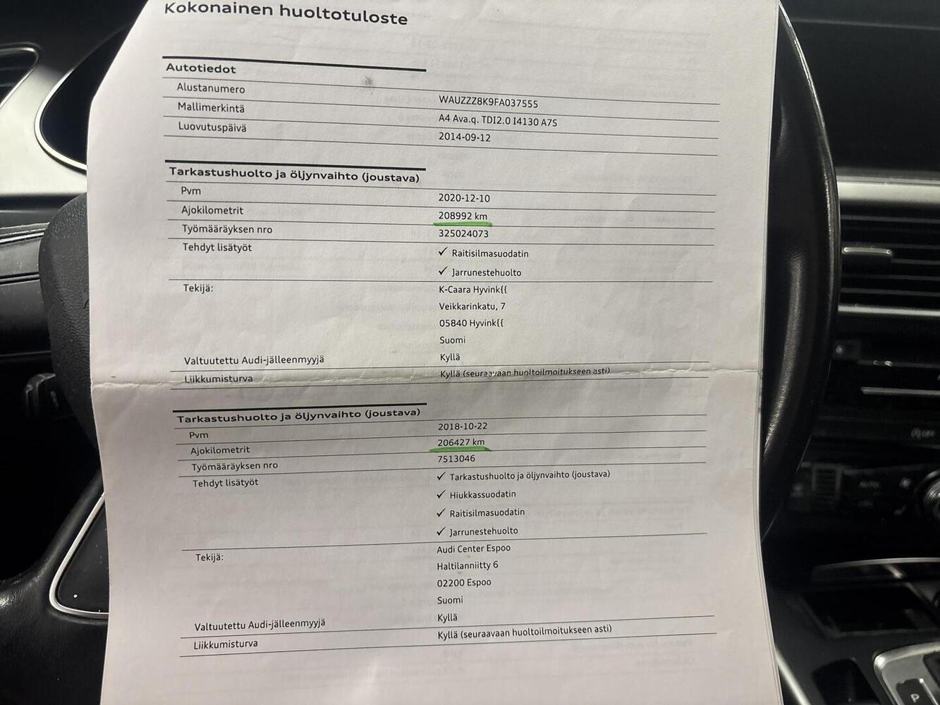 Audi A4 vaihtoauto