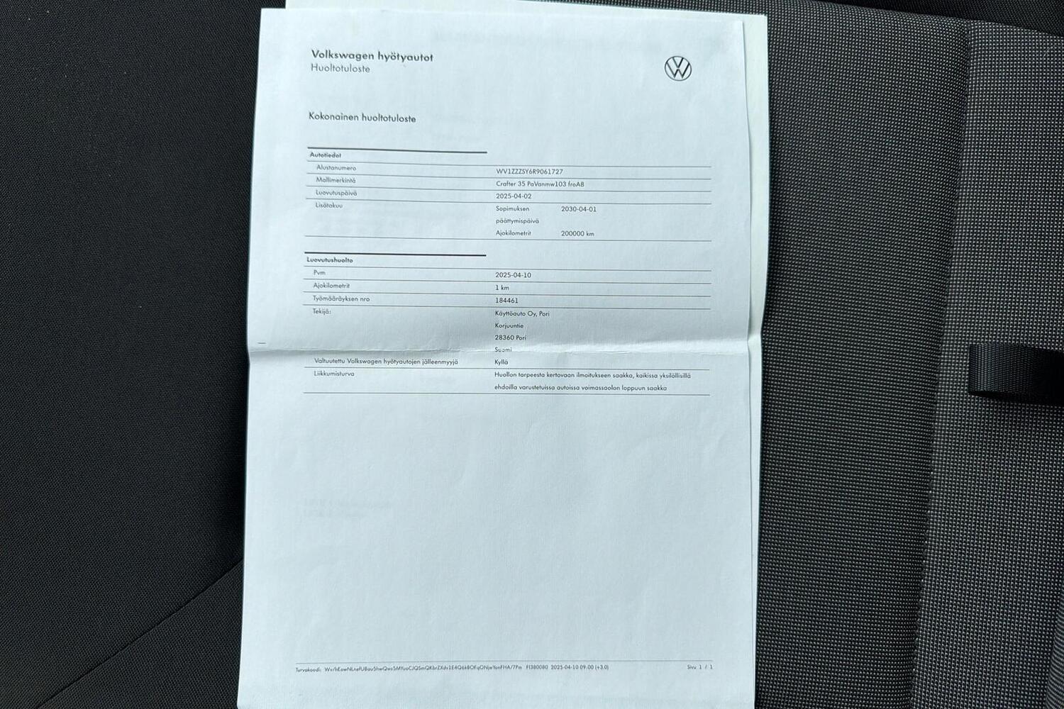 Volkswagen Crafter vaihtoauto