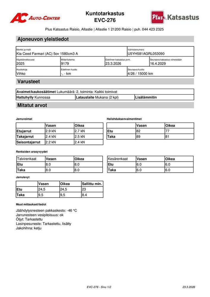 Kia Ceed vaihtoauto