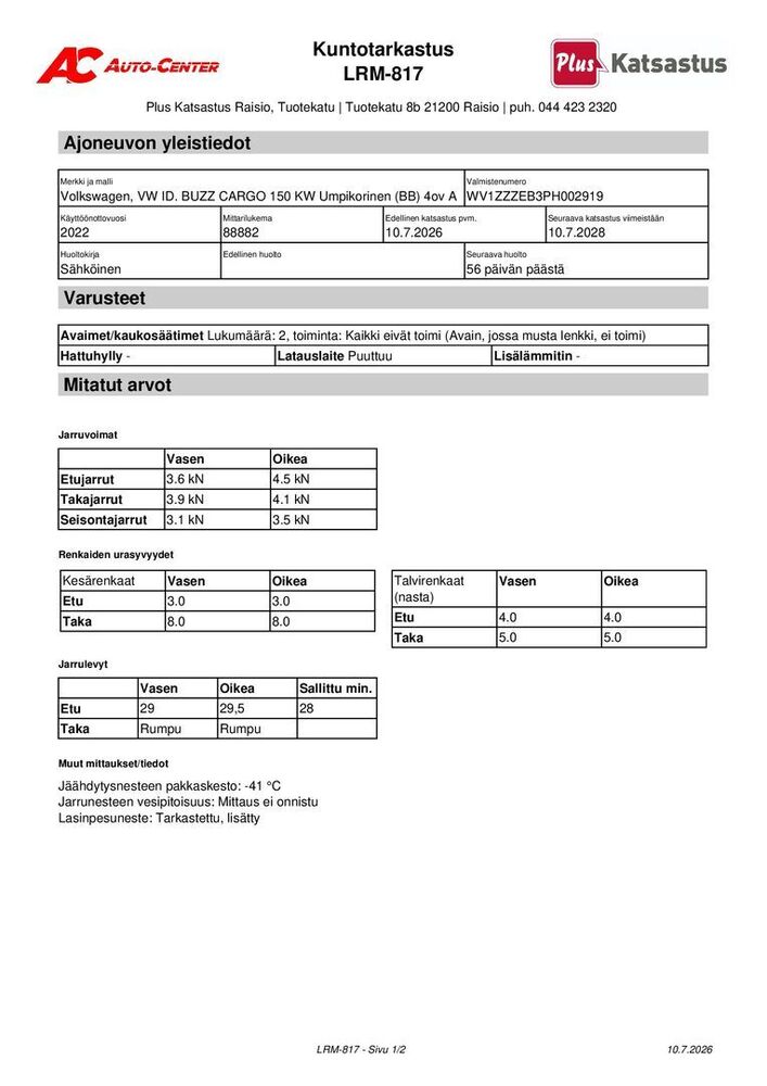 Volkswagen ID. Buzz vaihtoauto