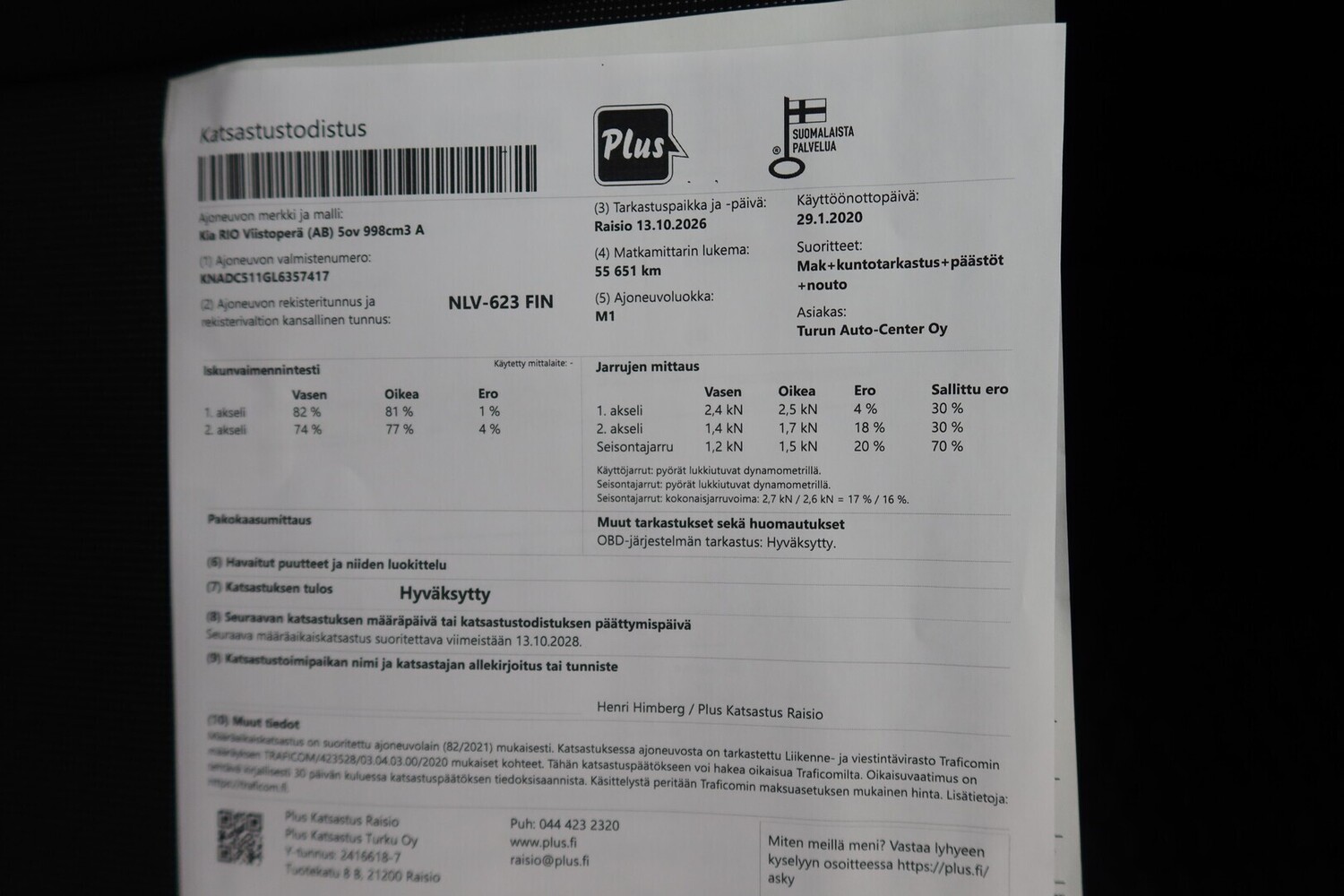 Kia Rio vaihtoauto