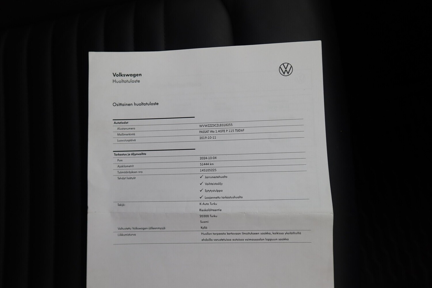 Volkswagen Passat vaihtoauto