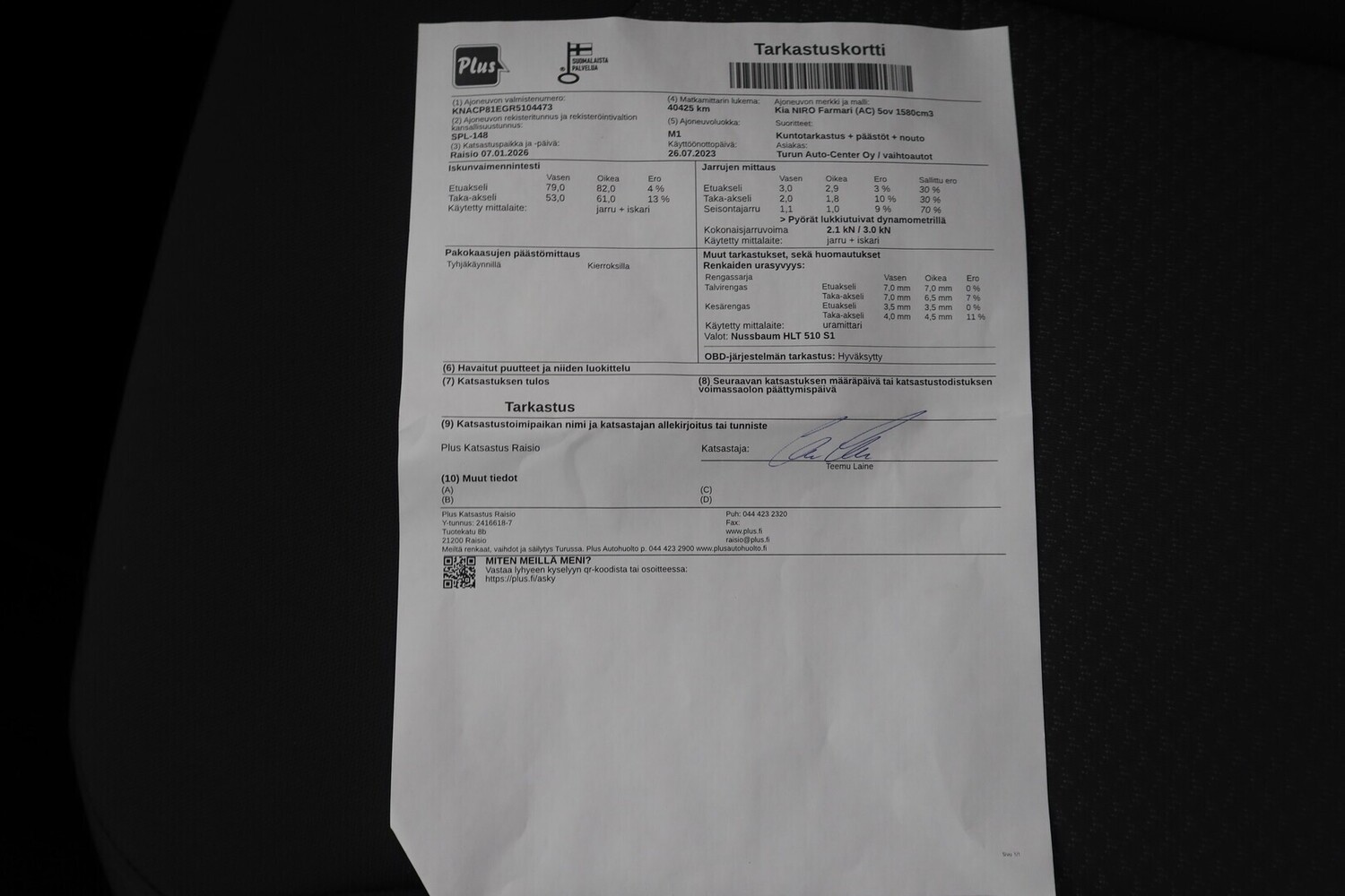 Kia Niro vaihtoauto