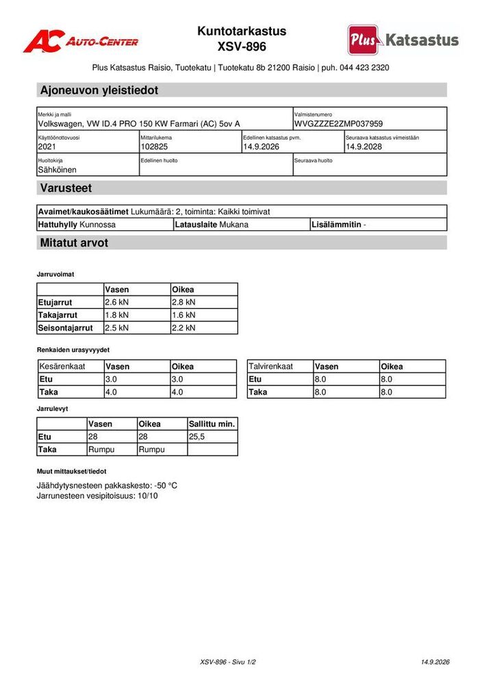 Volkswagen ID.4 vaihtoauto