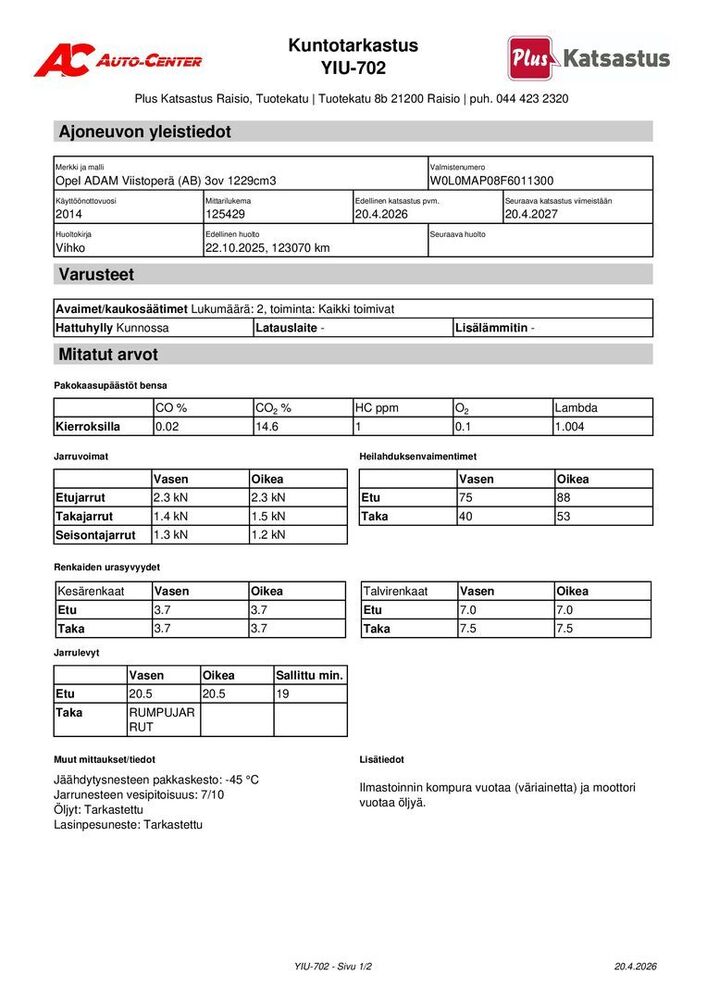 Opel Adam vaihtoauto