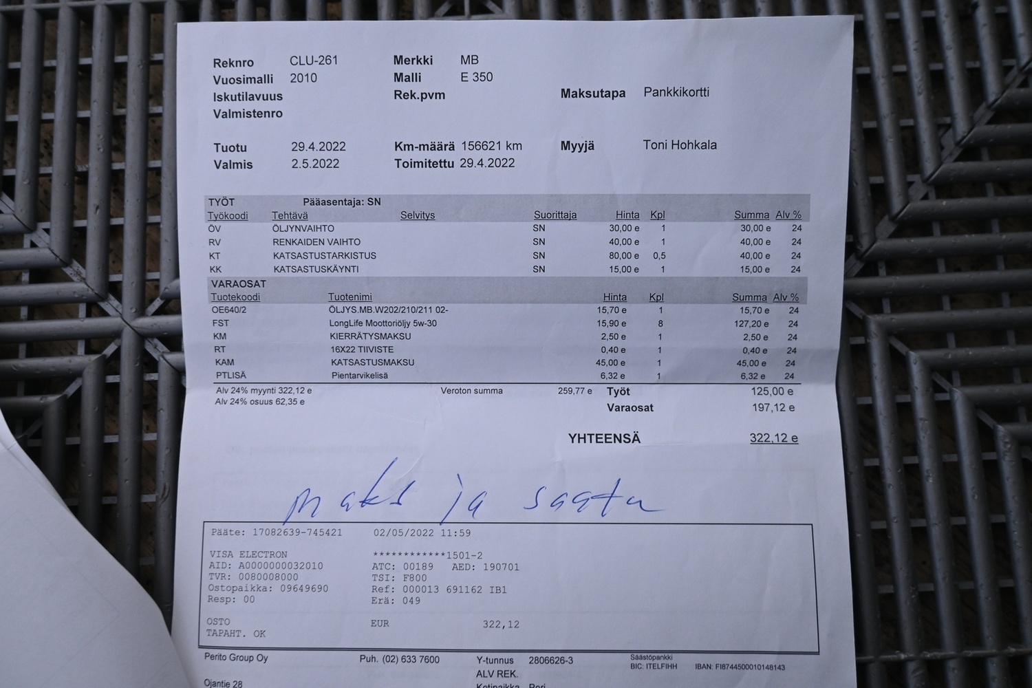Mercedes-Benz E vaihtoauto