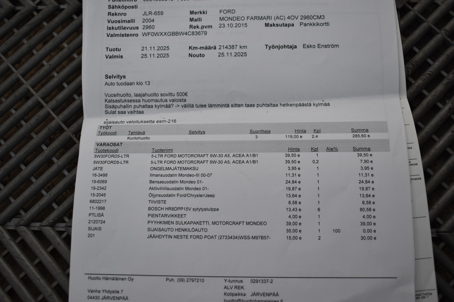 Ford Mondeo vaihtoauto