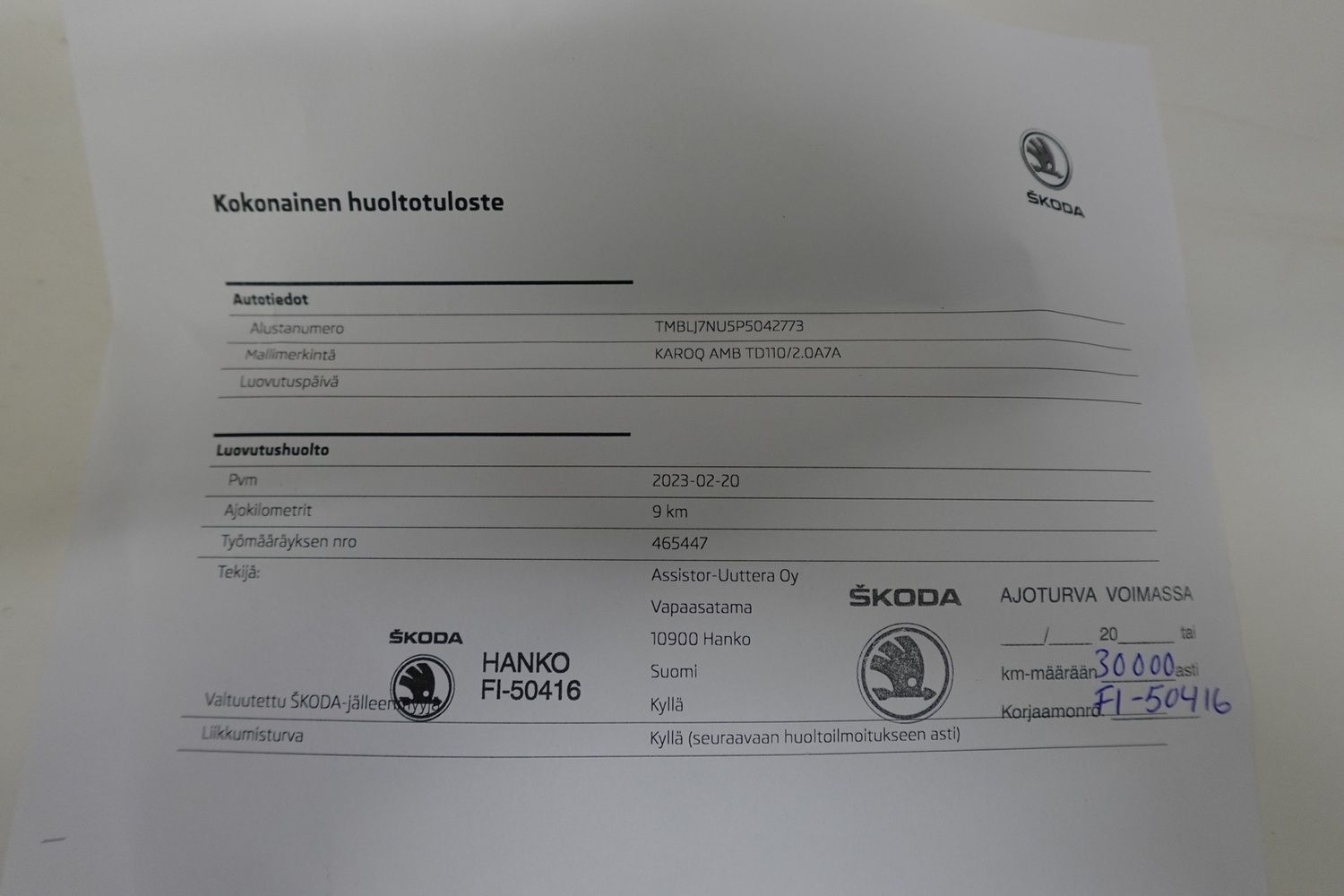 Skoda Karoq vaihtoauto
