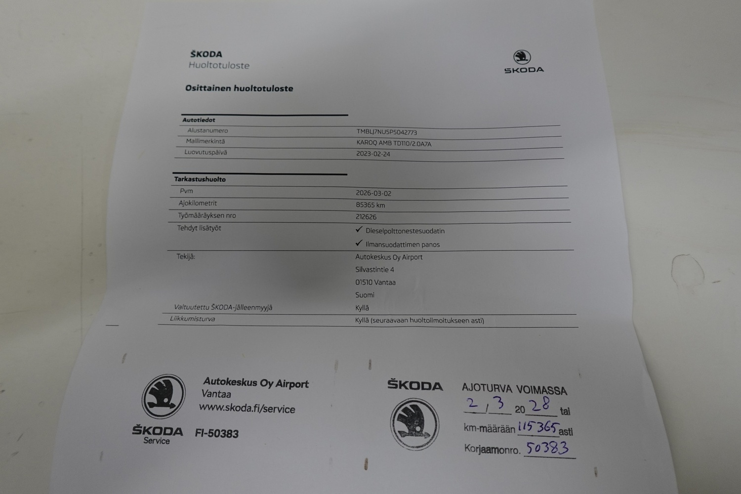 Skoda Karoq vaihtoauto