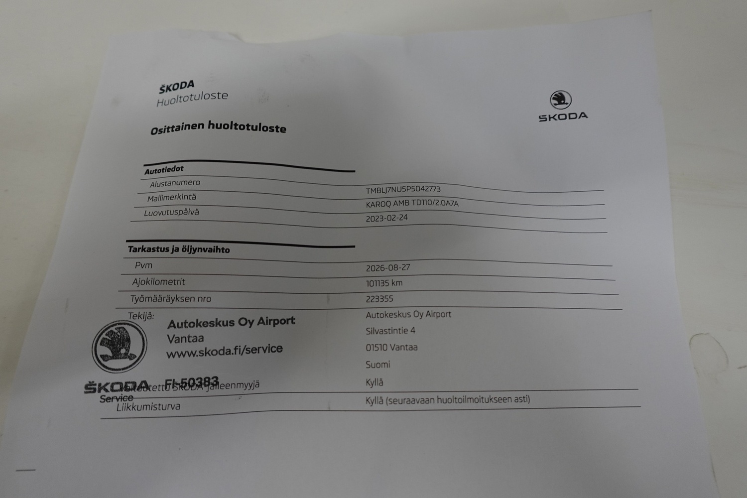 Skoda Karoq vaihtoauto