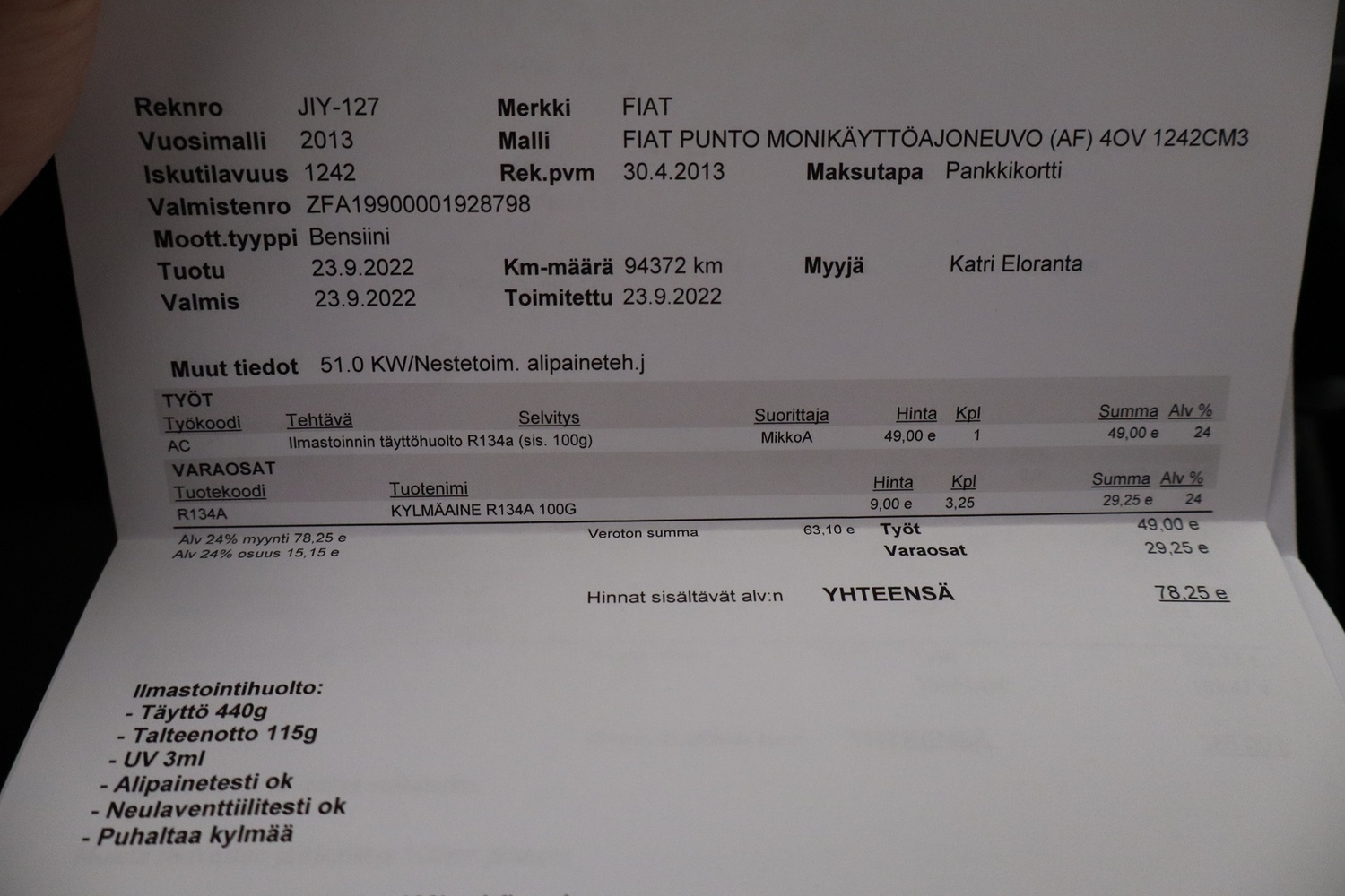 Fiat Punto vaihtoauto