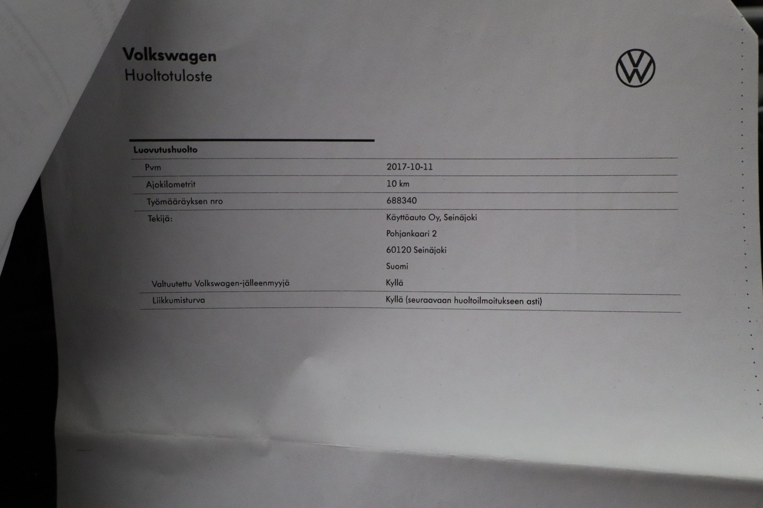 Volkswagen Passat vaihtoauto