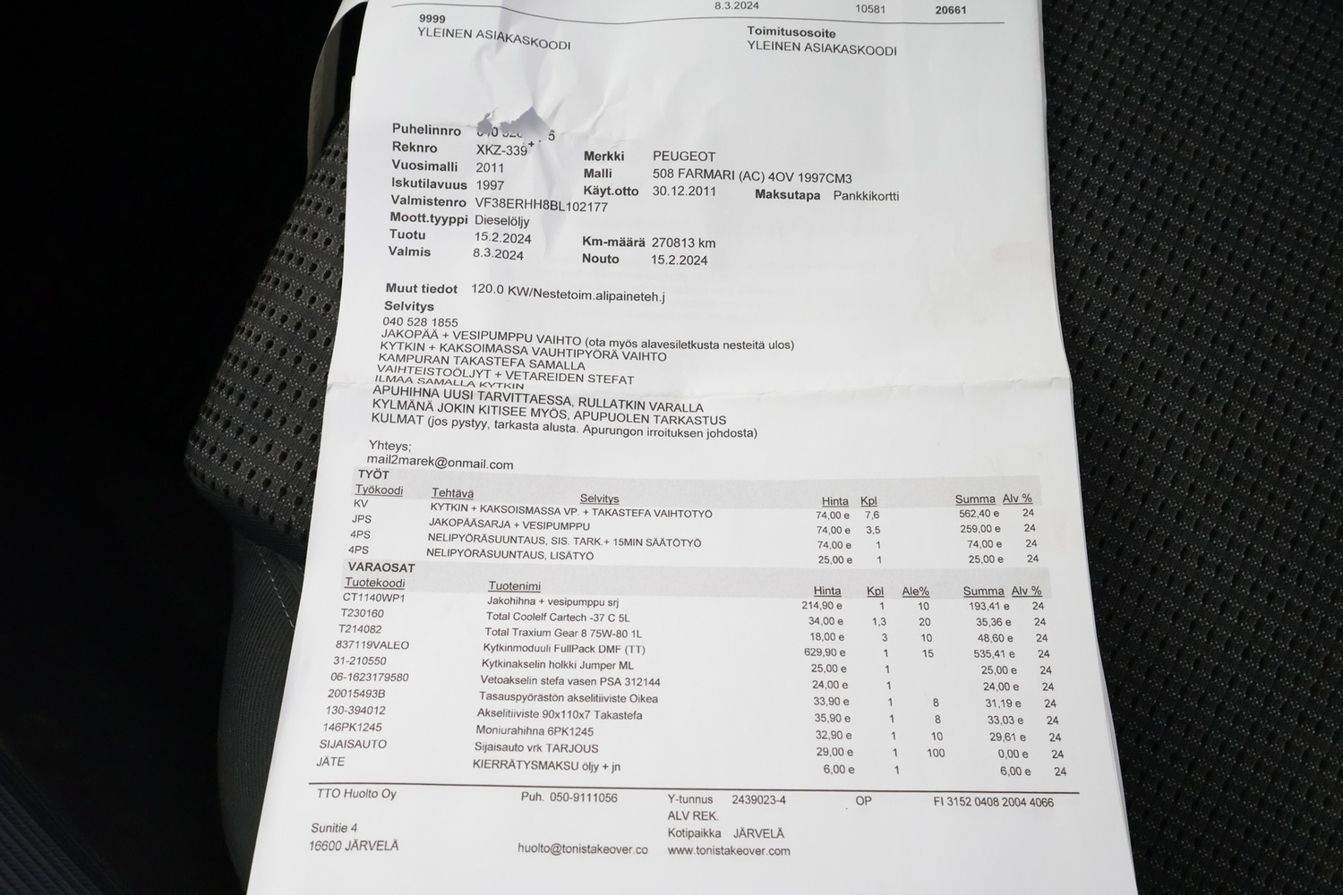 Peugeot 508 vaihtoauto