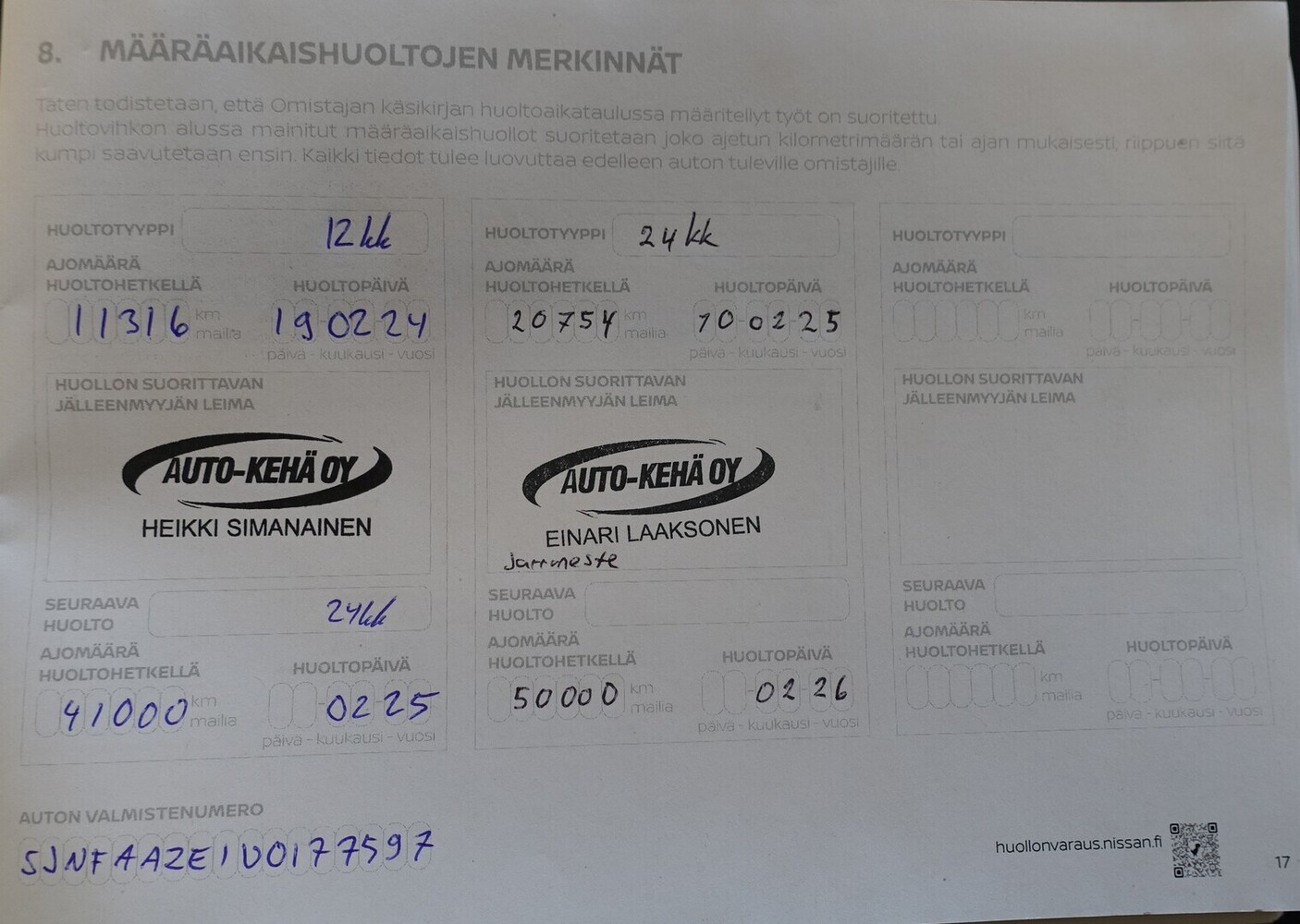 Nissan Leaf vaihtoauto