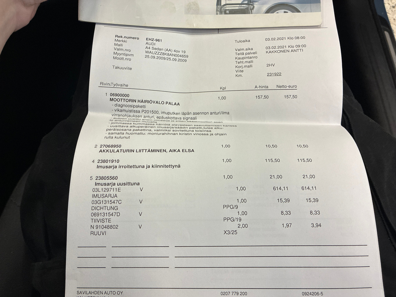 Audi A4 vaihtoauto