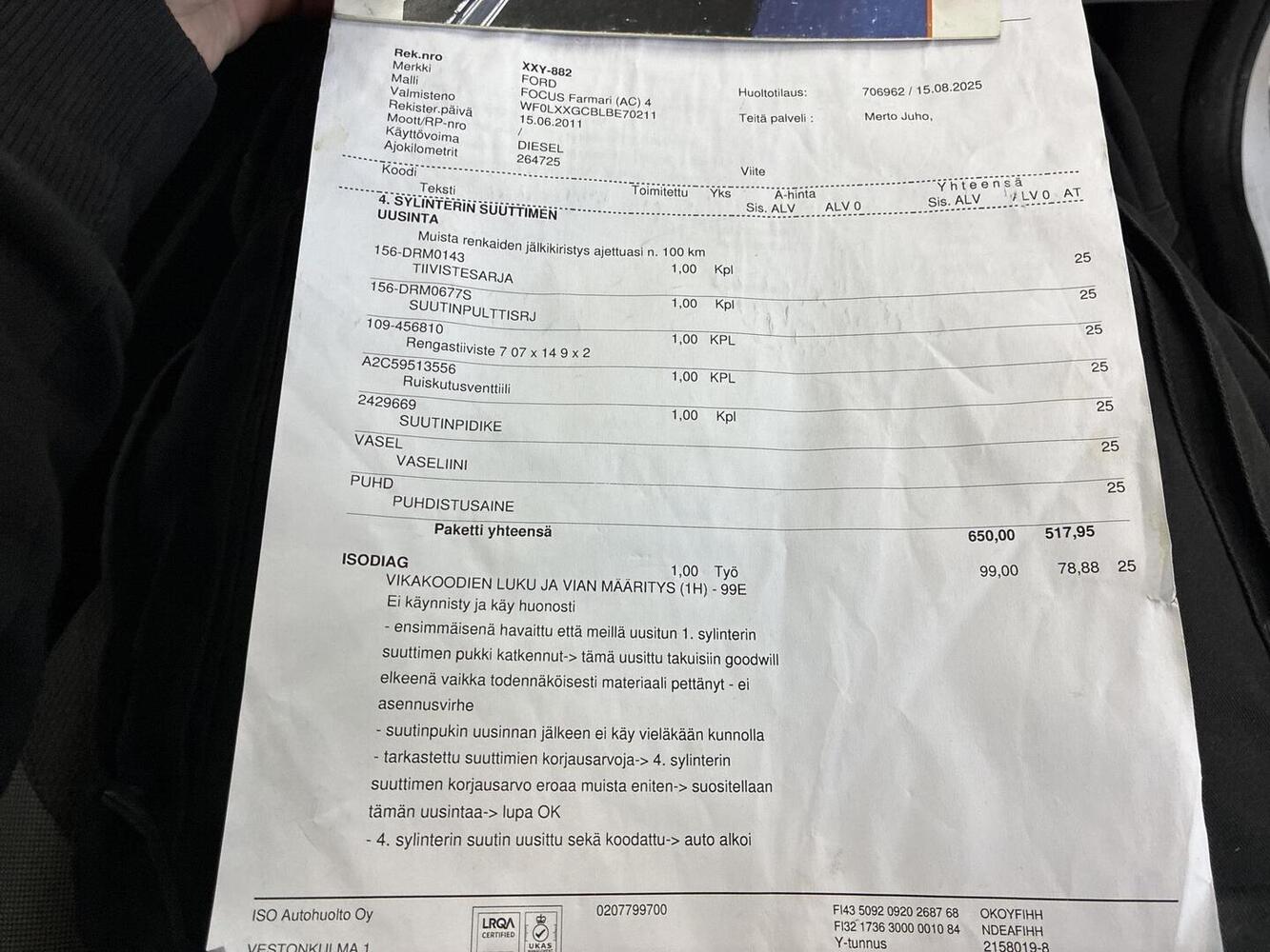 Ford Focus vaihtoauto