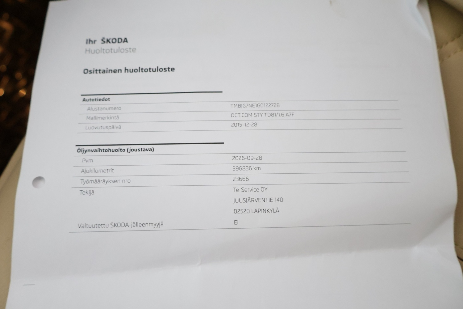 Skoda Octavia vaihtoauto