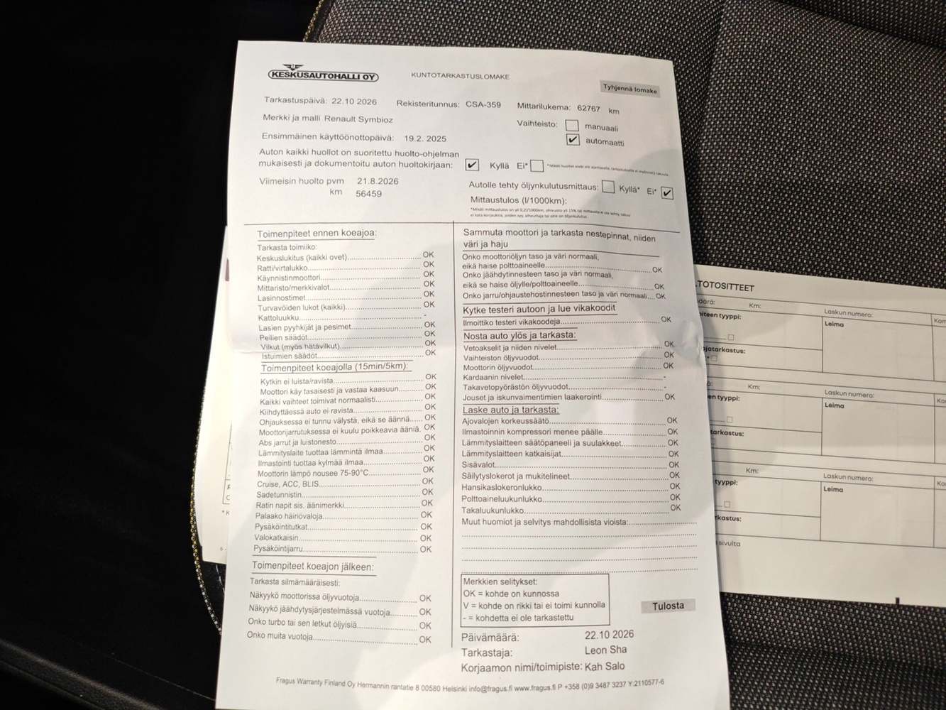 Renault Symbioz vaihtoauto
