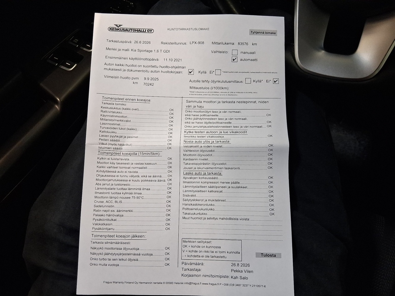Kia Sportage vaihtoauto