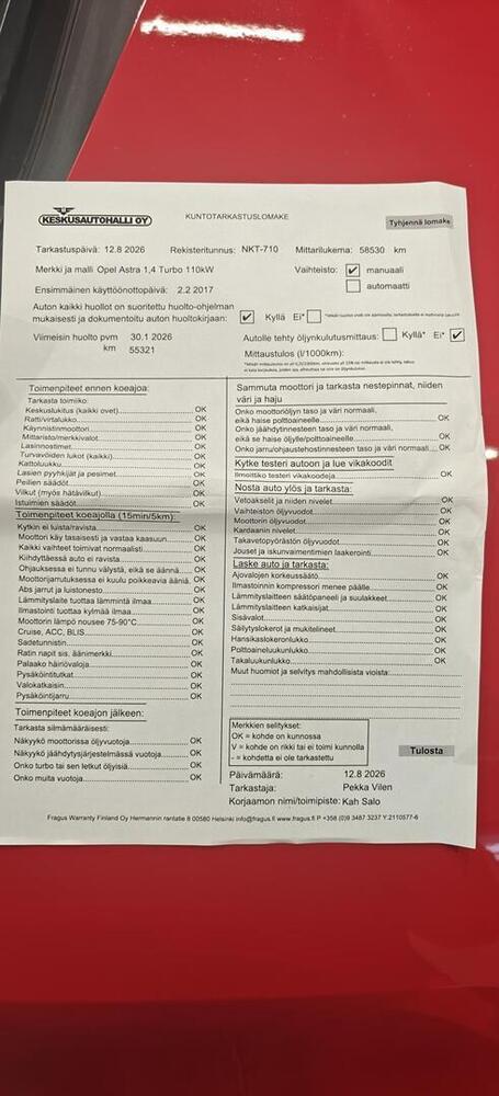 Opel Astra vaihtoauto