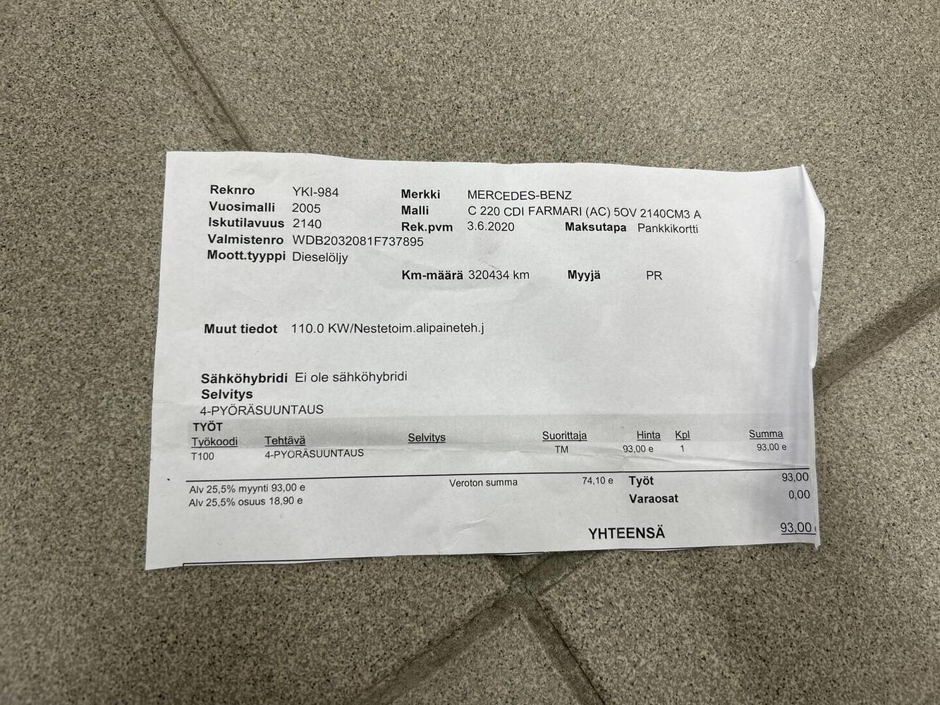 Mercedes-Benz C vaihtoauto