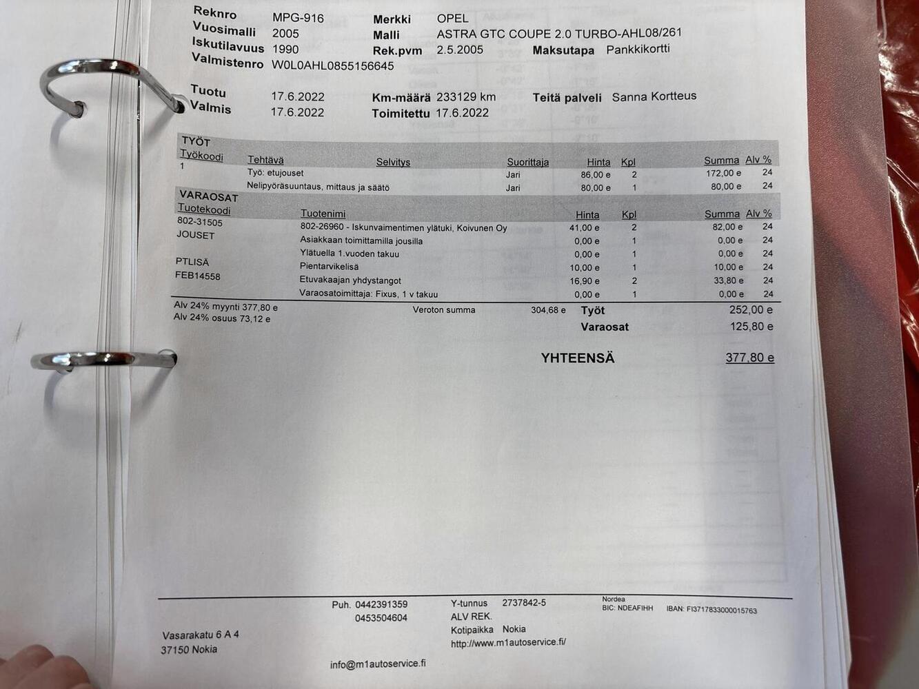 Opel Astra vaihtoauto