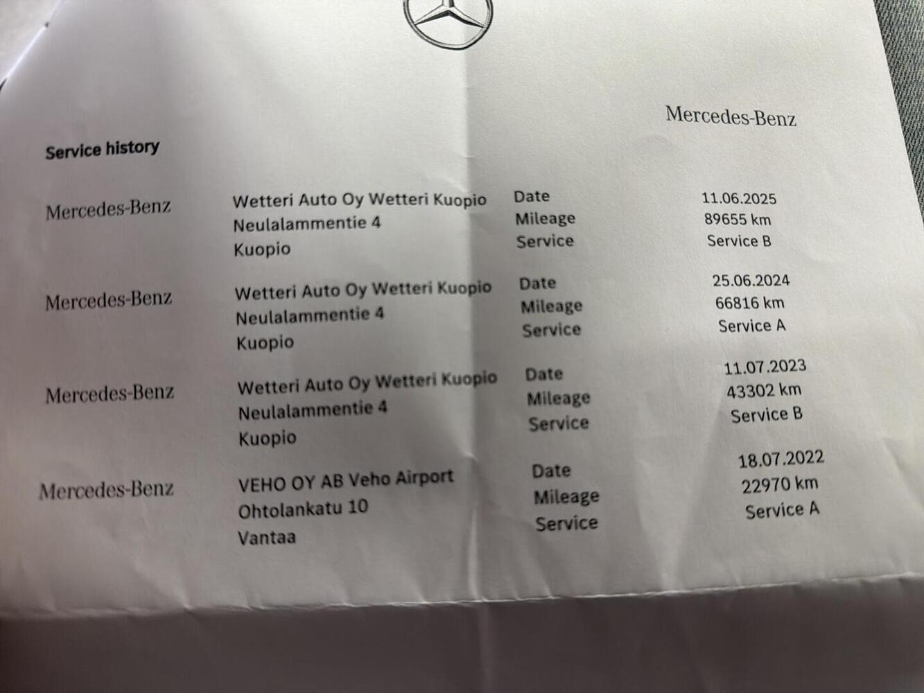 Mercedes-Benz A vaihtoauto
