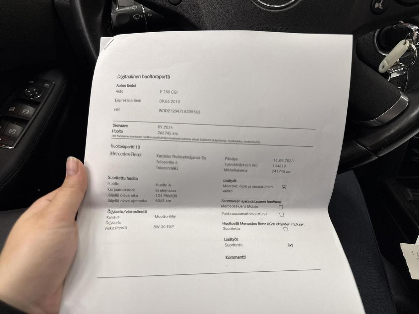 Mercedes-Benz E vaihtoauto