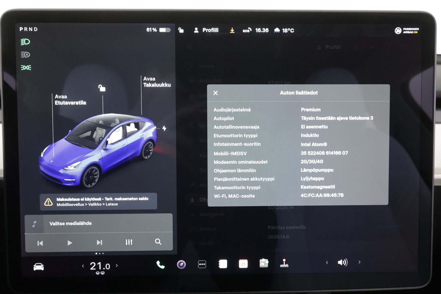 Tesla Model Y vaihtoauto