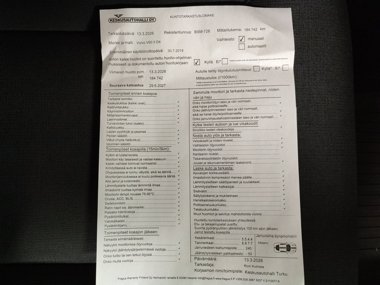 Volvo V60 vaihtoauto