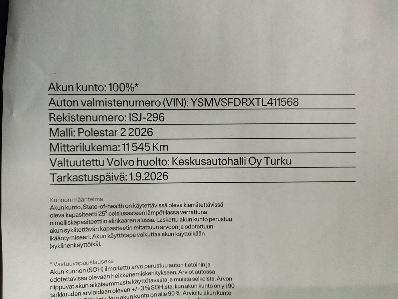 Polestar 2 vaihtoauto