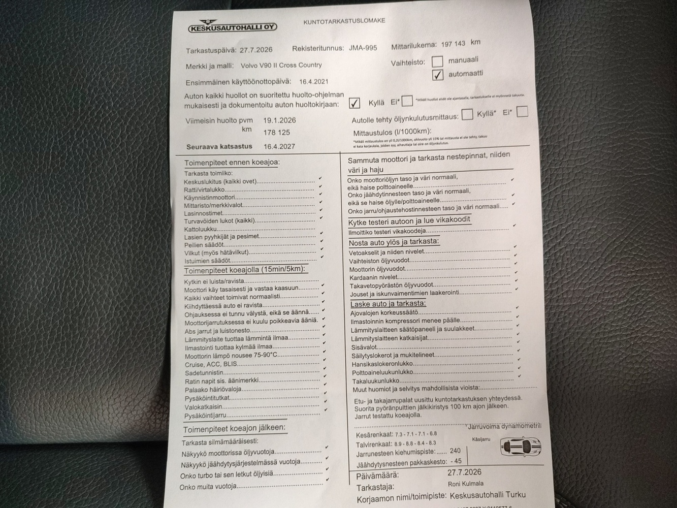 Volvo V90 Cross Country vaihtoauto