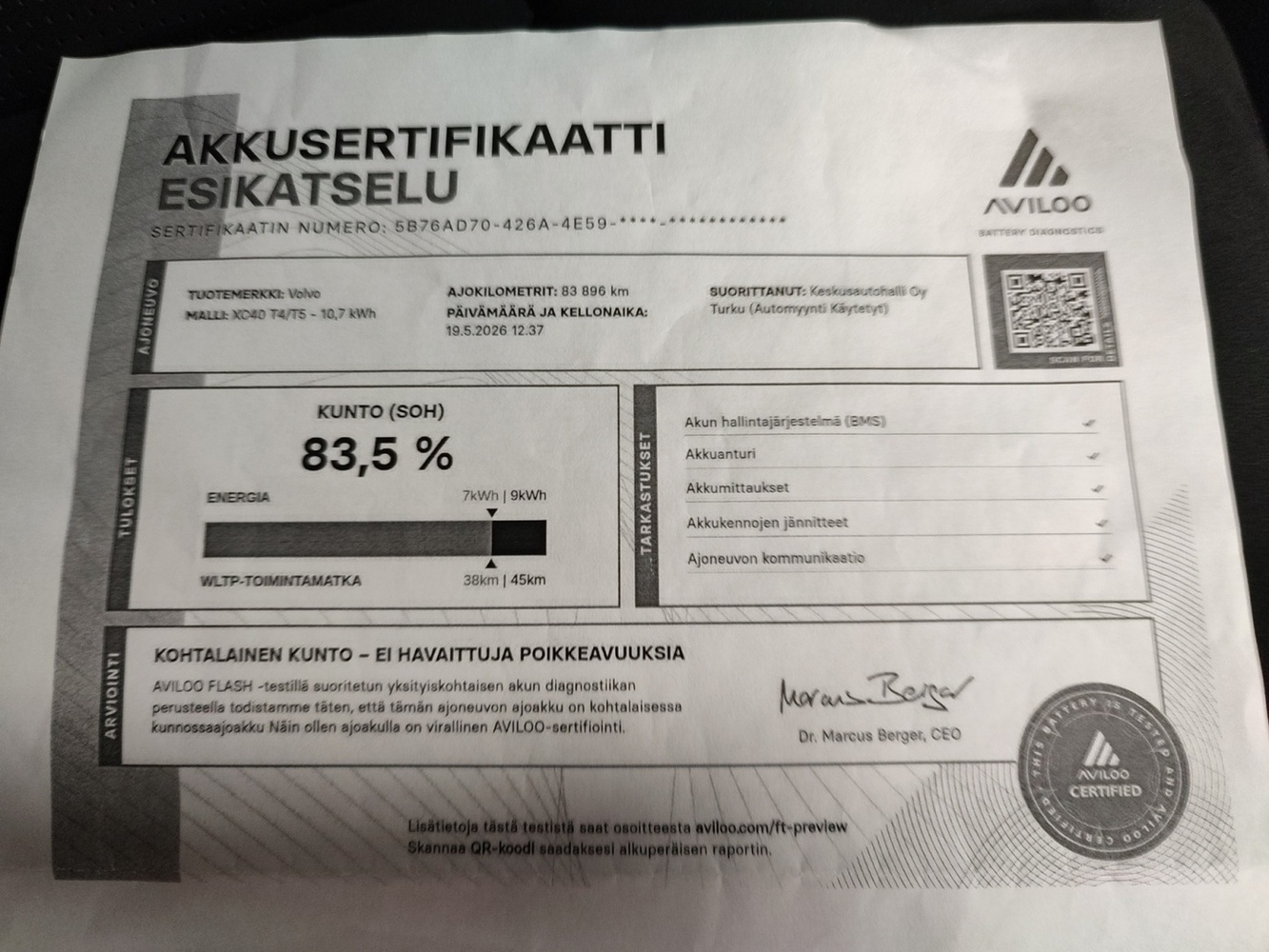 Volvo XC40 vaihtoauto