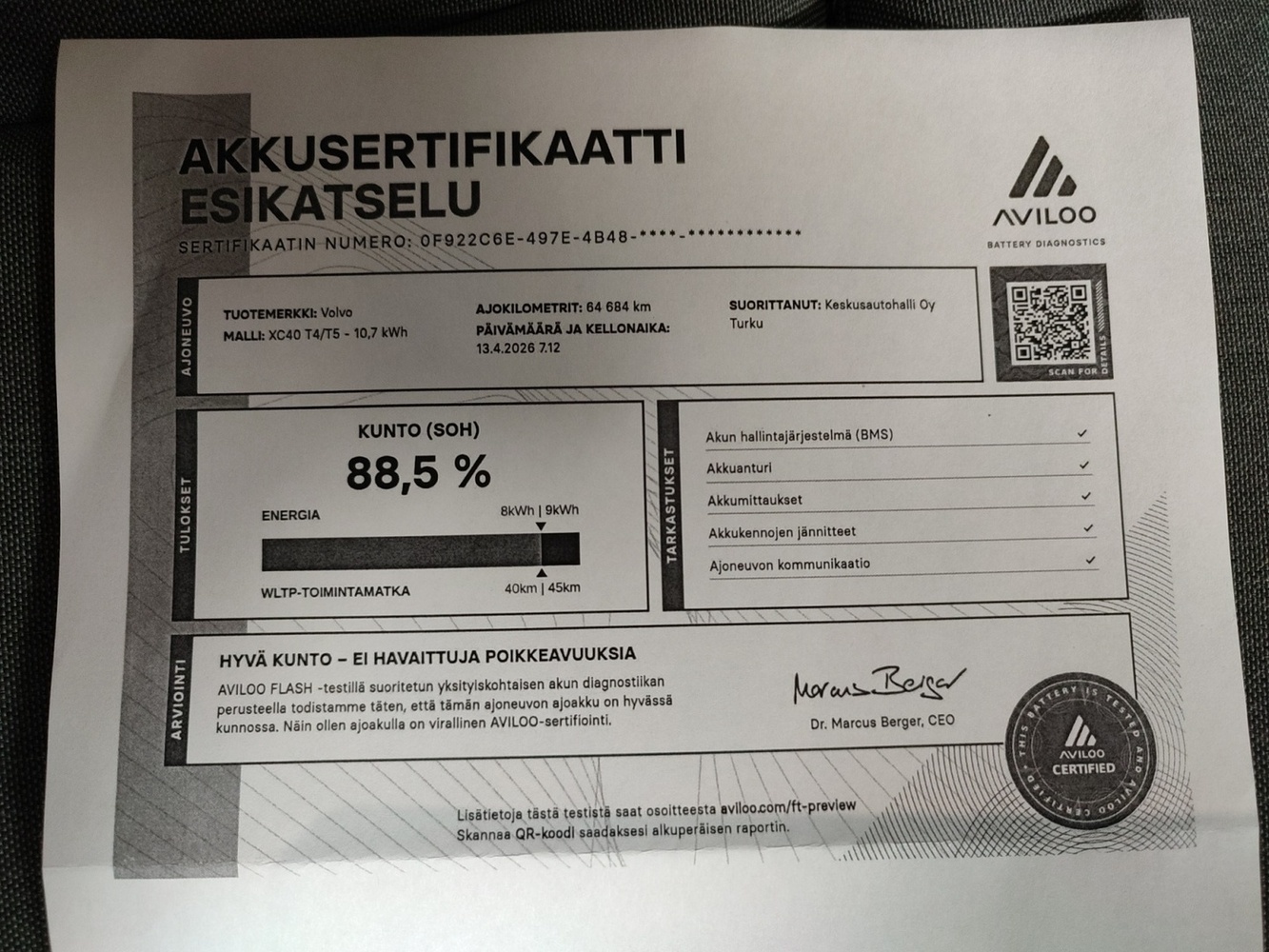 Volvo XC40 vaihtoauto
