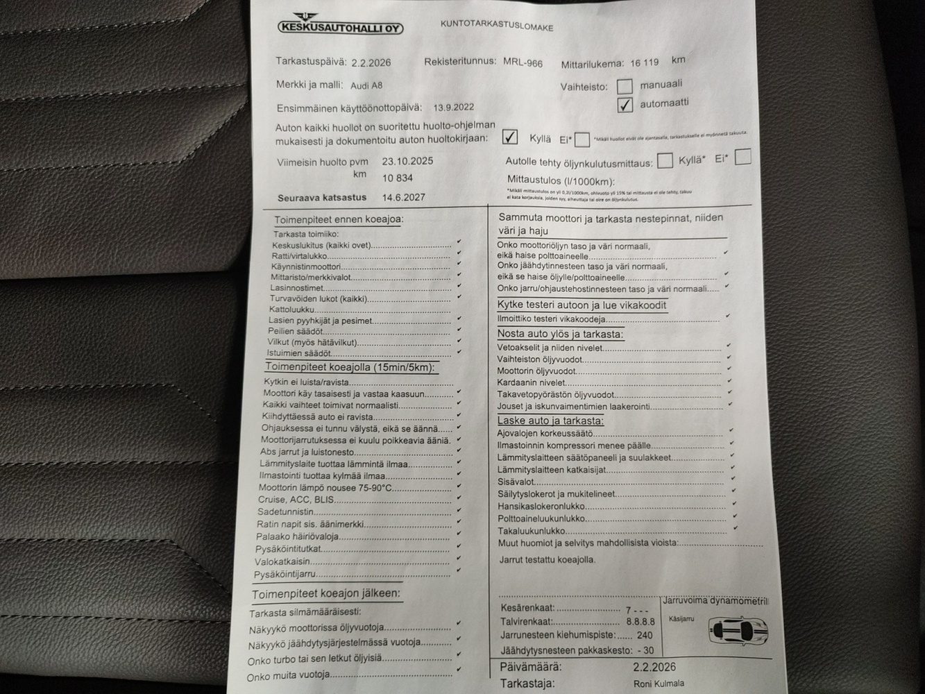 Audi A8 vaihtoauto