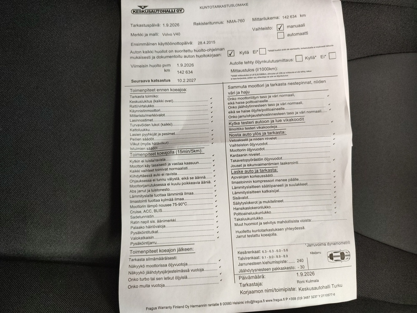 Volvo V40 vaihtoauto