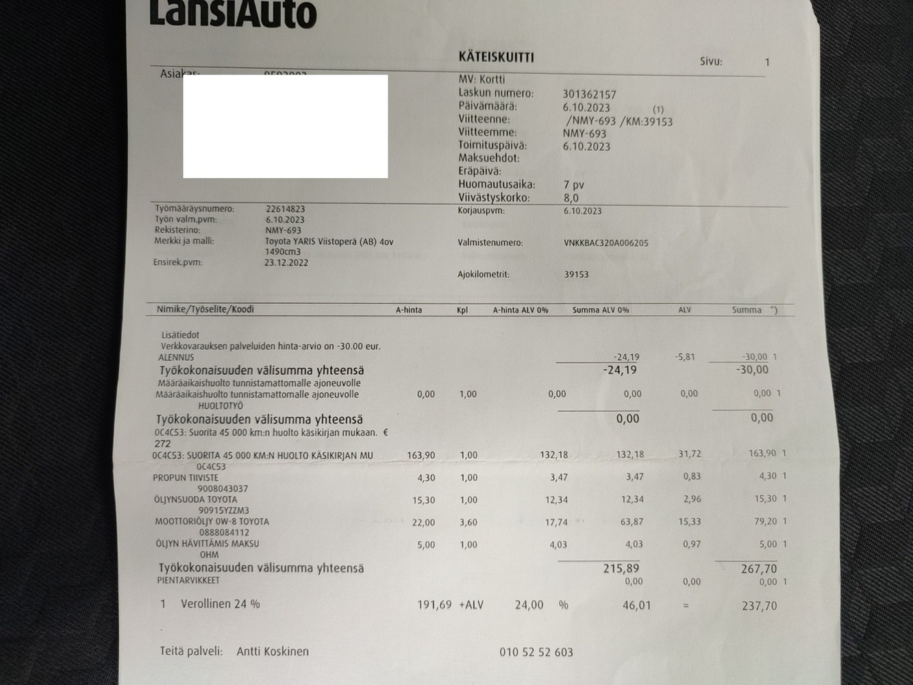Toyota Yaris vaihtoauto