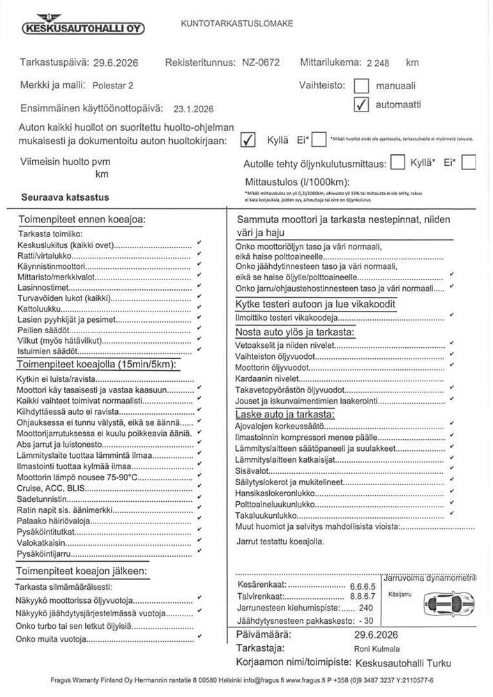 Polestar 2 vaihtoauto