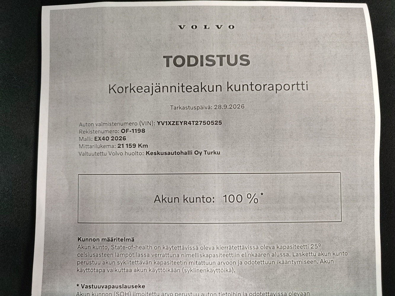 Volvo EX40 vaihtoauto