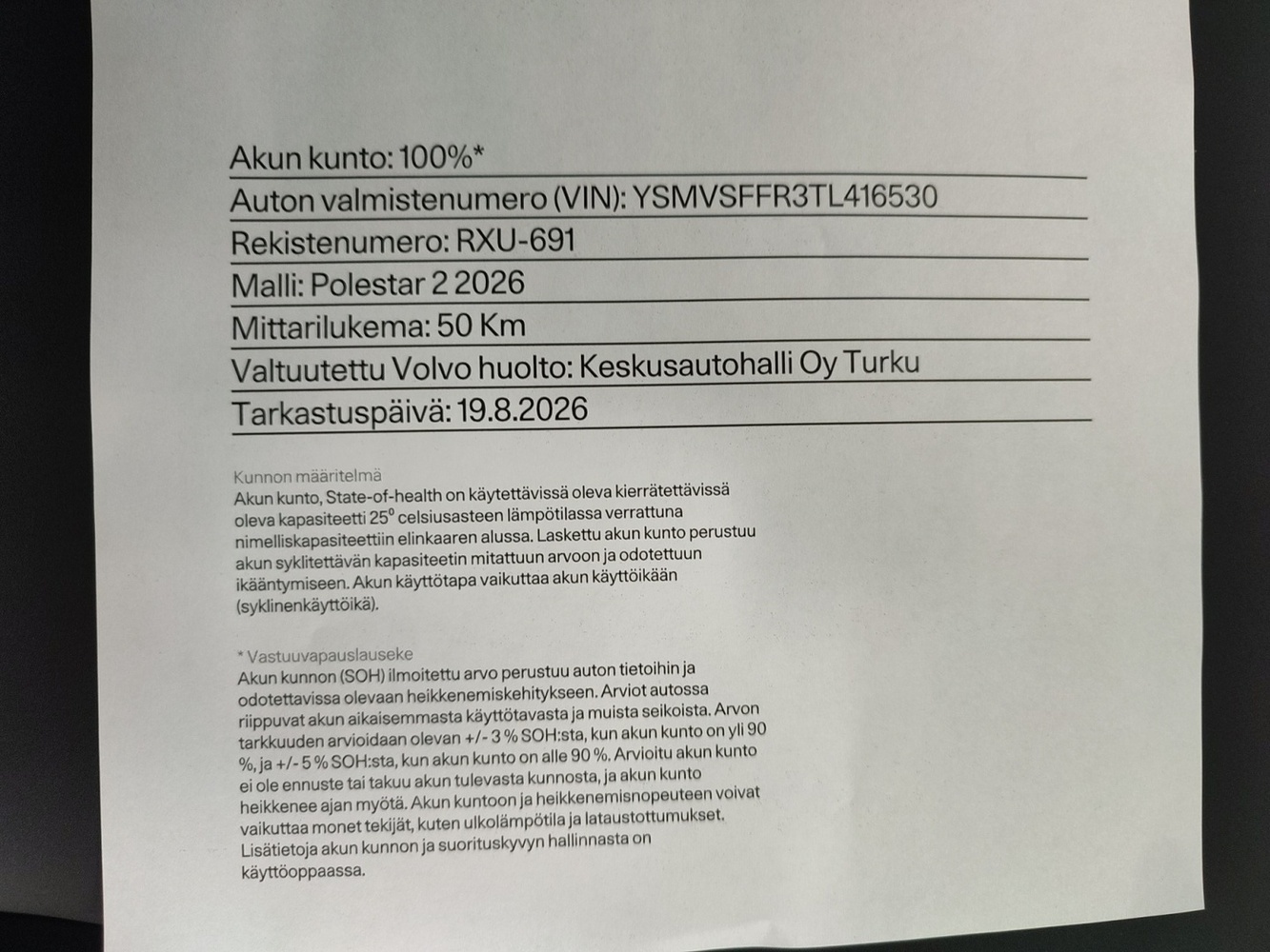 Polestar 2 vaihtoauto