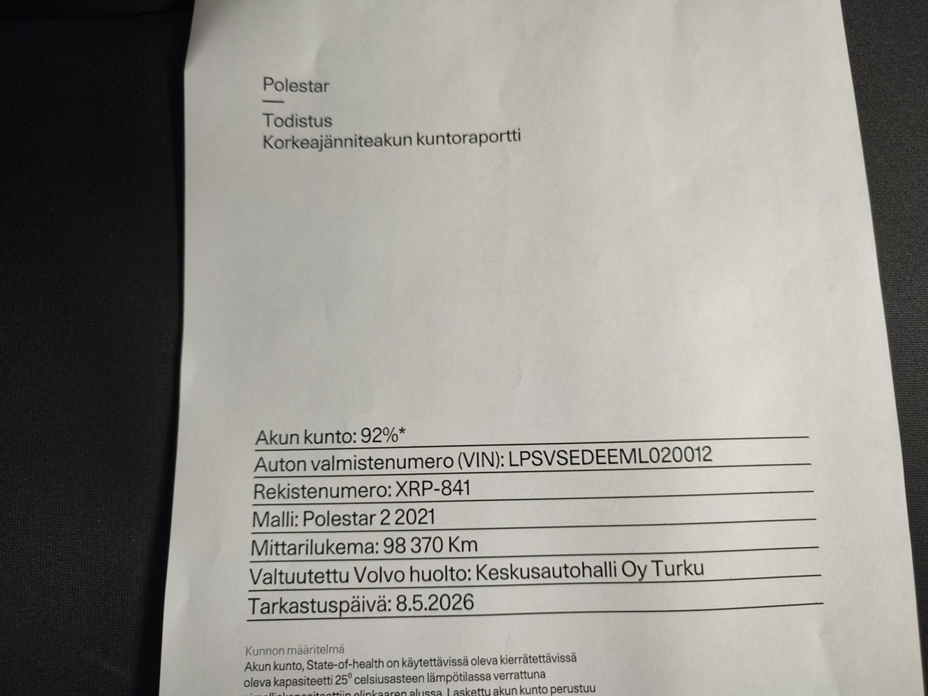 Polestar 2 vaihtoauto
