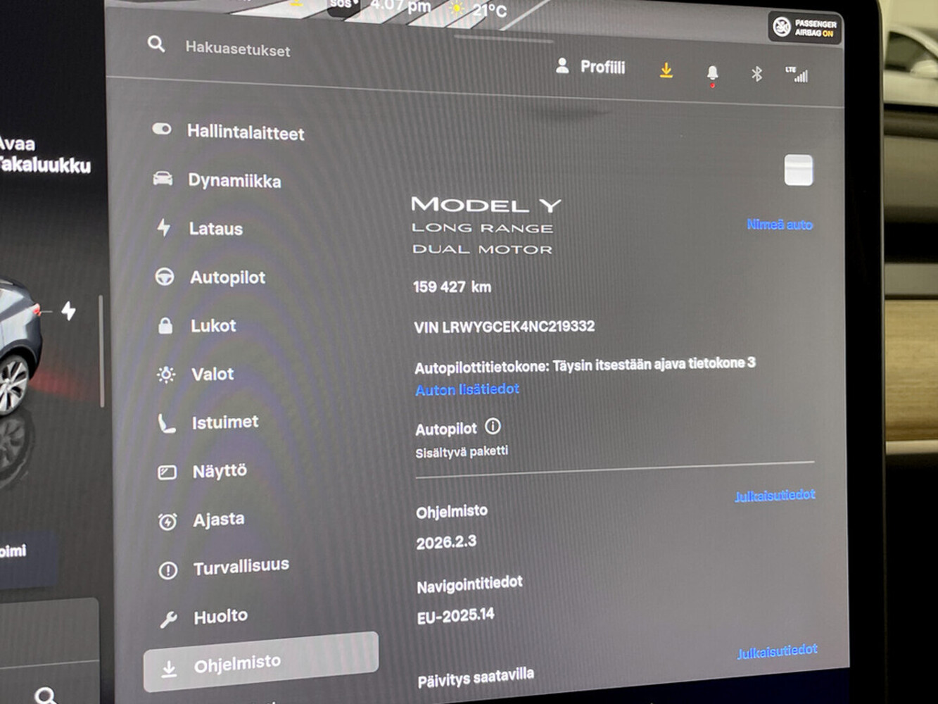 Tesla Model Y vaihtoauto