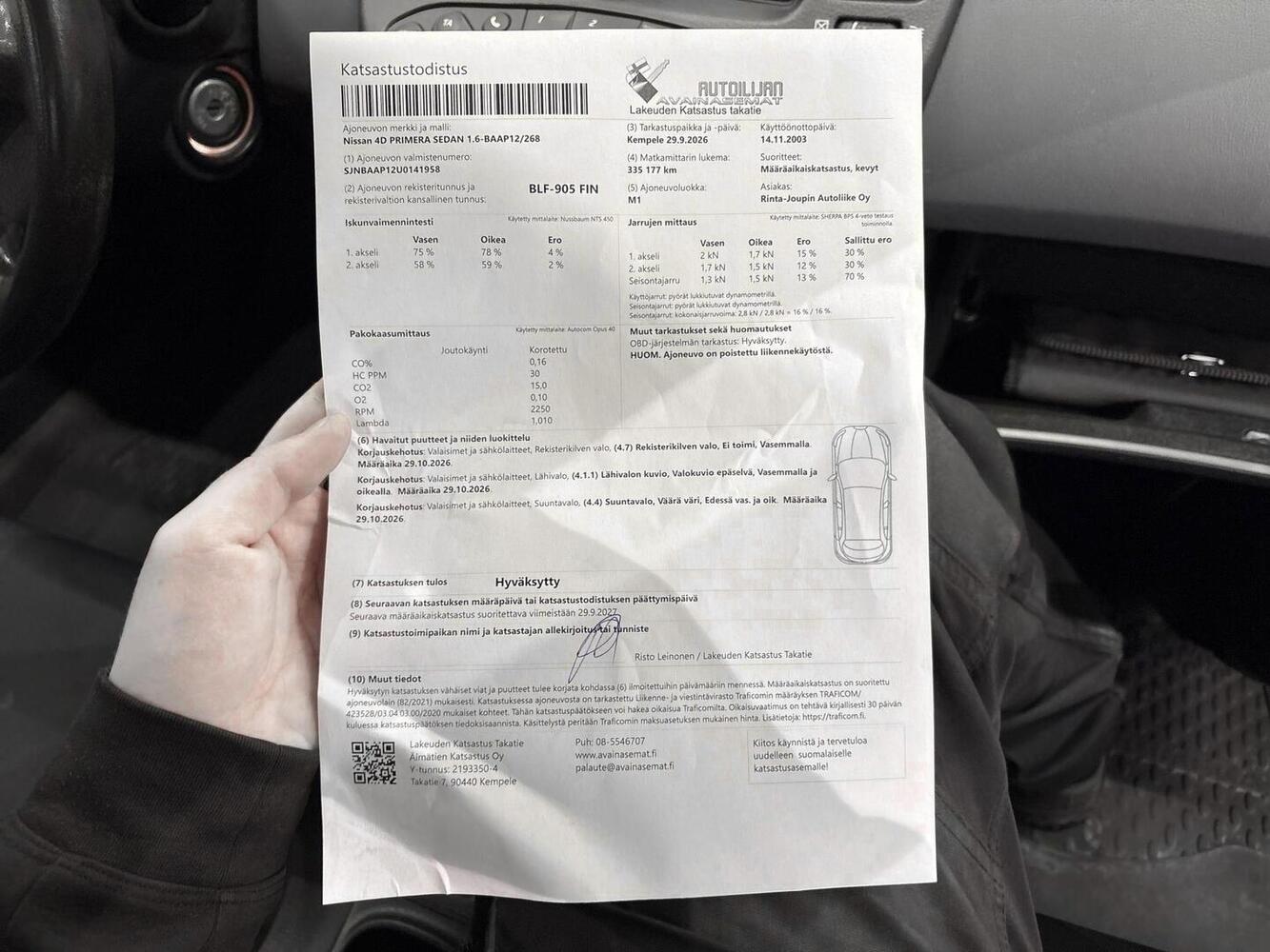 Nissan Primera vaihtoauto