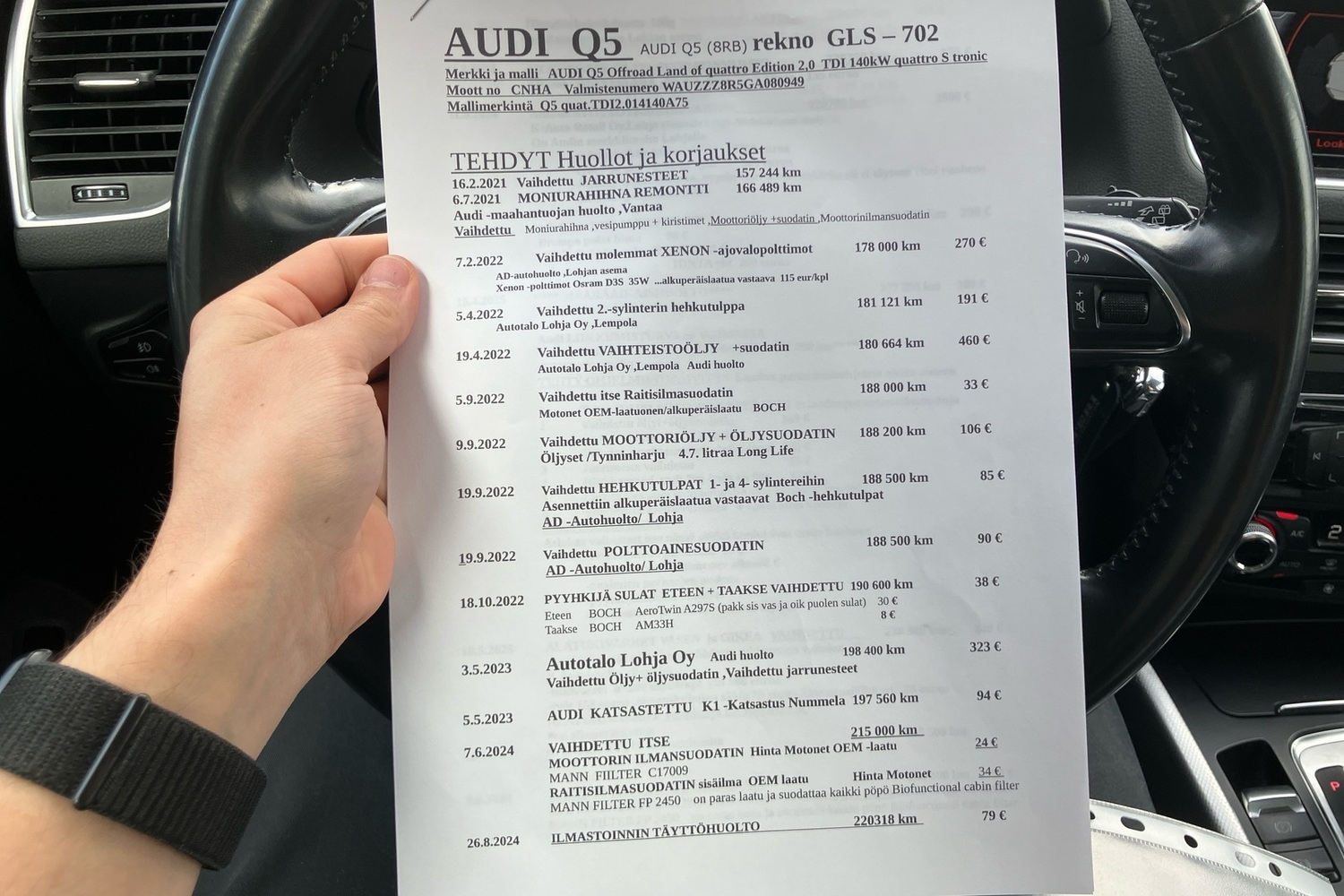 Audi Q5 vaihtoauto