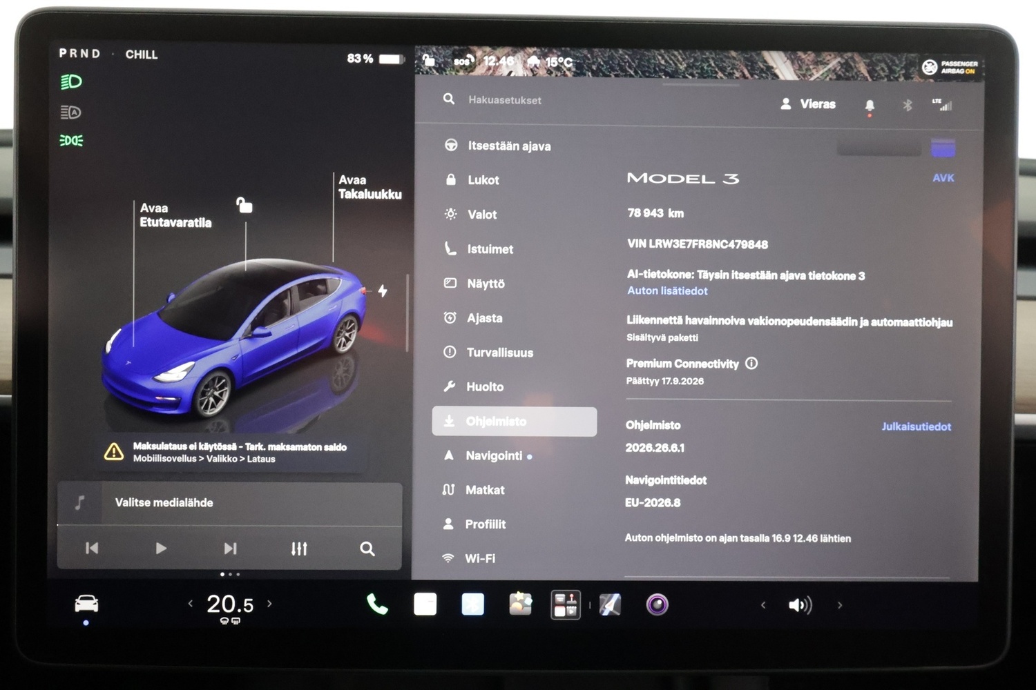 Tesla Model 3 vaihtoauto