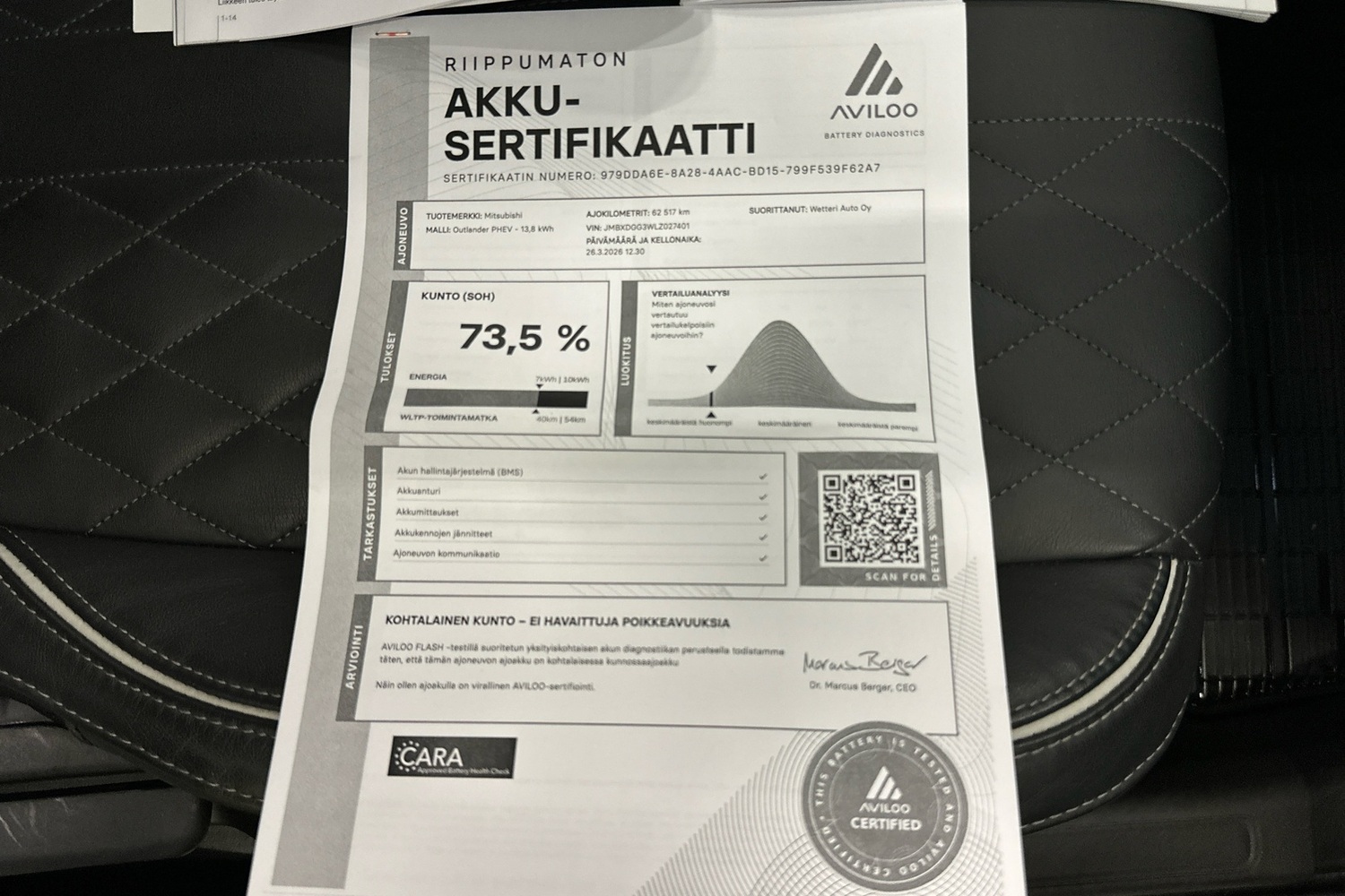 Mitsubishi Outlander PHEV vaihtoauto