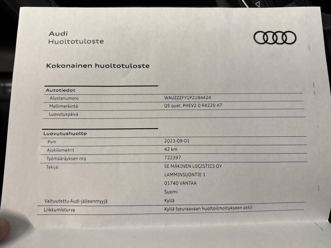 Audi Q5 vaihtoauto